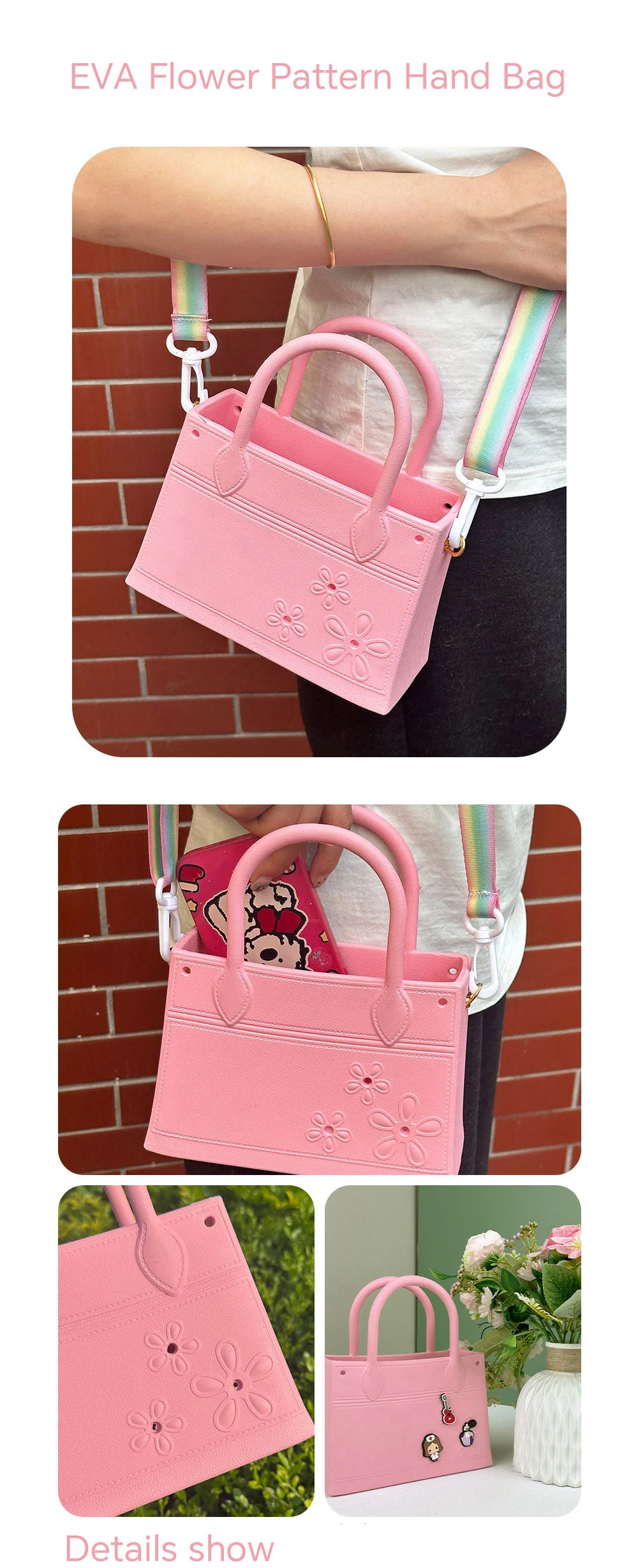 Eva Flower Pattern Hand Bag