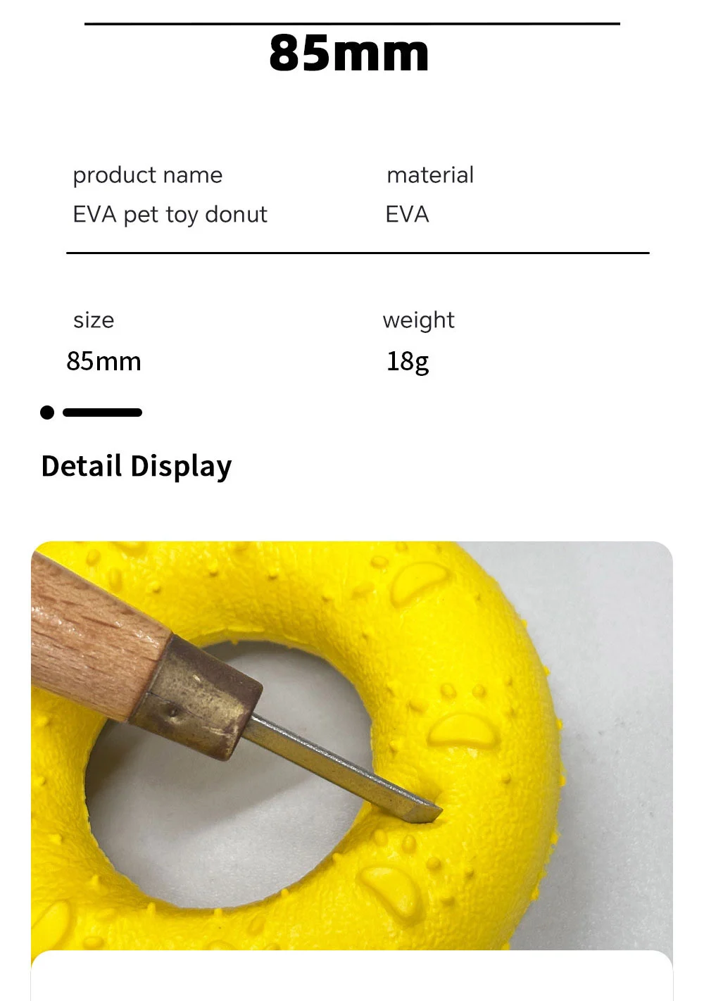 Eva Pet Toy Donut